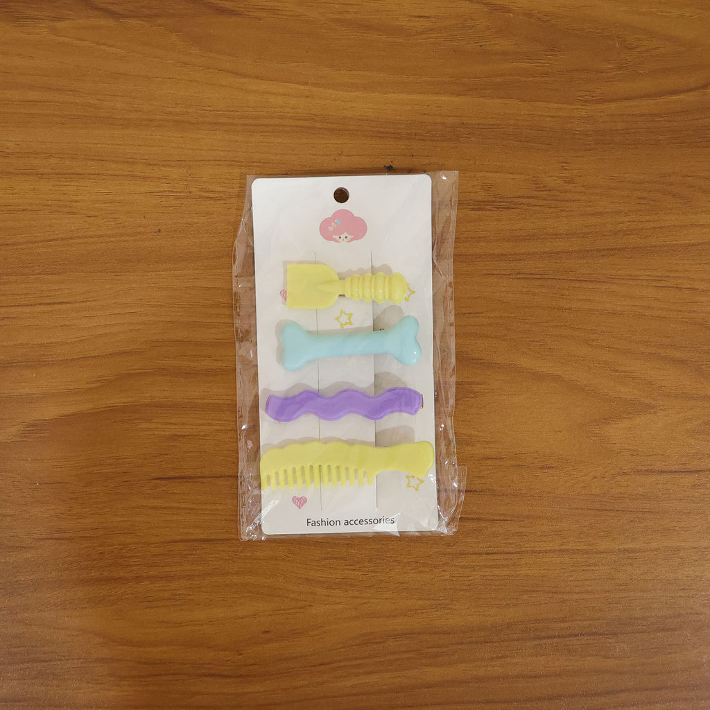 Fashion hair accessory combo featuring alligator hair clips