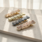 Lifestyle image featuring women wearing elegant design hair clips