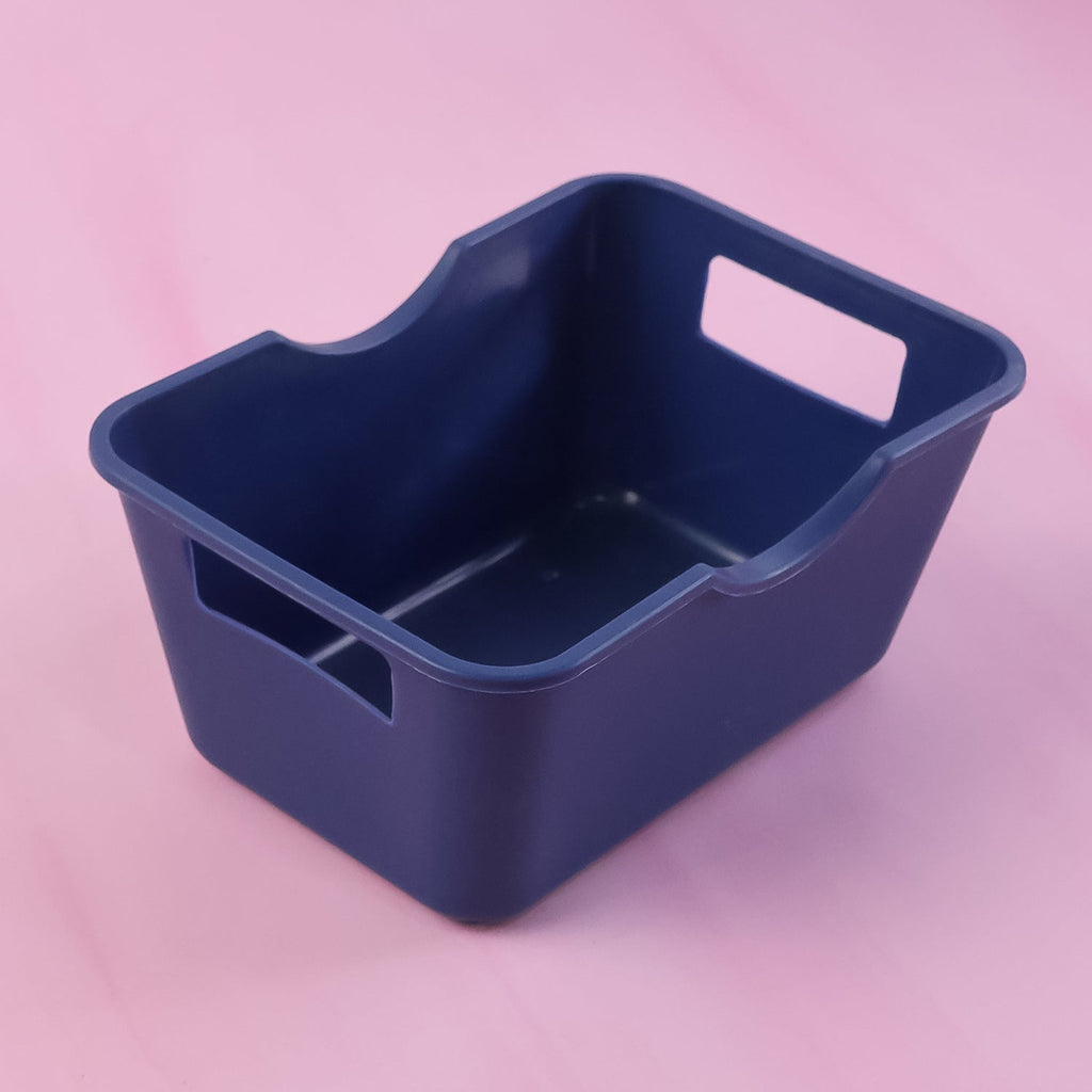 Storage basket organizer in neutral color ideal for home organization