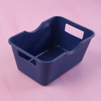 Storage basket organizer in neutral color ideal for home organization