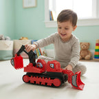 Toy construction excavator truck for children