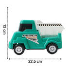 Kids construction vehicle toy with smooth rolling wheels
