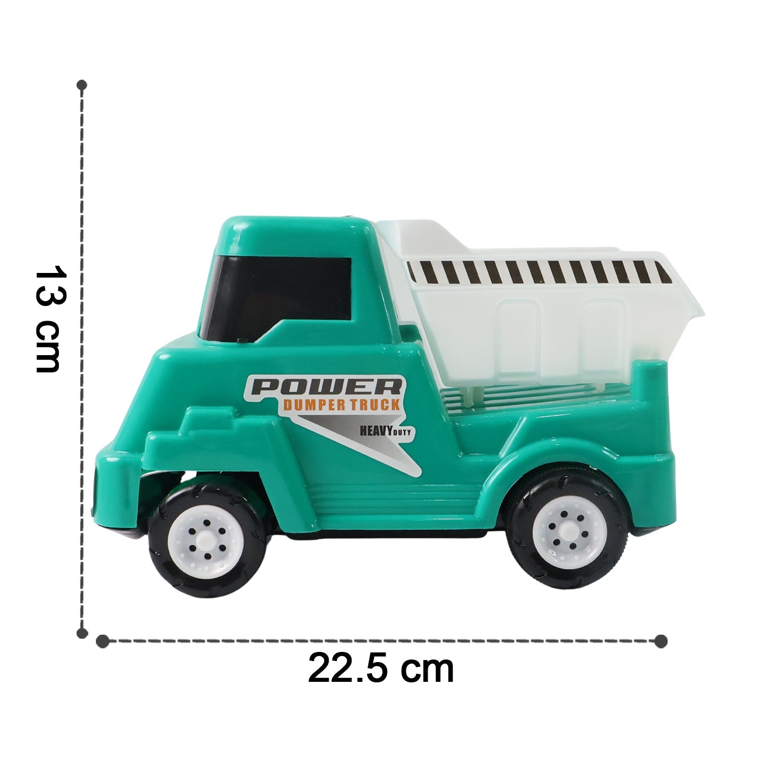 Kids construction vehicle toy with smooth rolling wheels