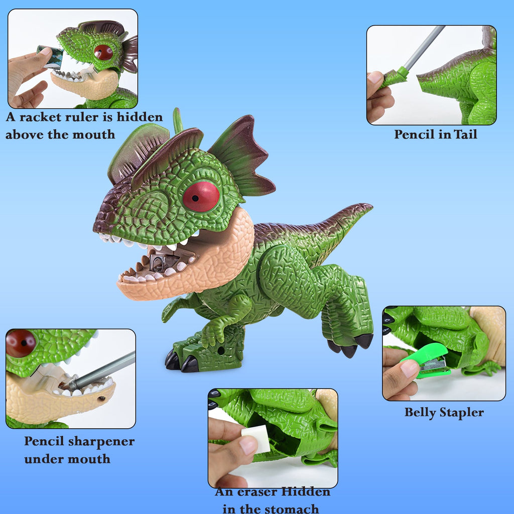 Dinosaur shaped pencil and stationery essentials for kids