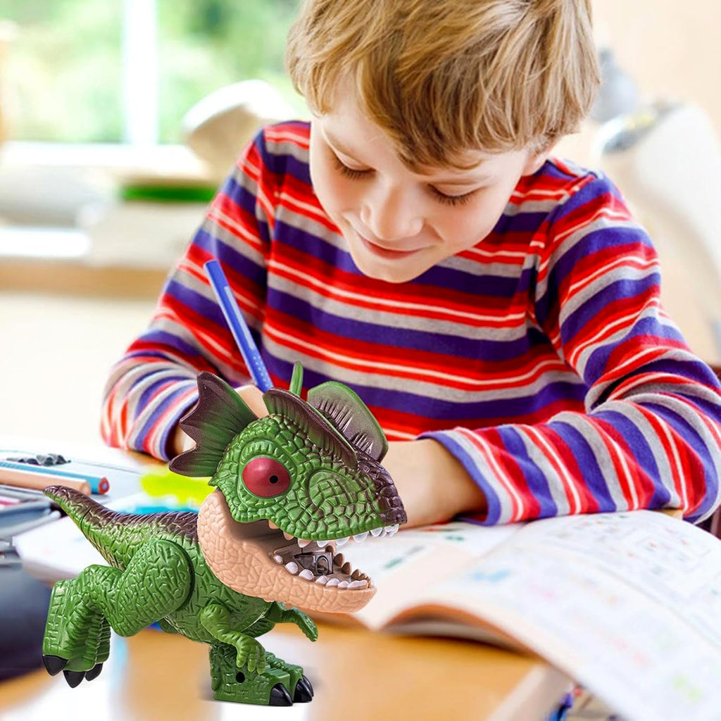Kids stationery set with dinosaur design including stapler and eraser