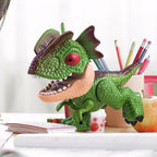 Colorful dinosaur stationery set perfect for creative school supplies