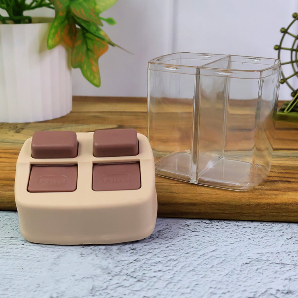 Space-saving 2-in-1 salt and pepper seasoning dispenser for home use