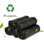 Eco-friendly medium black garbage bag 24x32 inches with recyclable features
