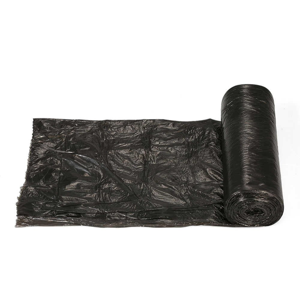 Pack of 30 eco-friendly garbage bags stacked neatly
