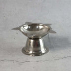Elegant big stainless steel diya holder for oil and ghee lamps