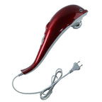 Dolphin Massager head demonstrating powerful vibration therapy on skin.