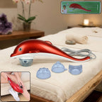 Dolphin Handheld Massager showing its ergonomic design for easy grip.