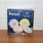 Person holding a Donut Lunch Box, demonstrating its portable design.