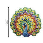 Soft and durable peacock design decorative floor rug