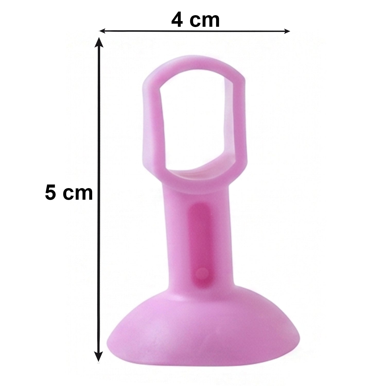Flexible silicone door stopper absorbing impact on wall