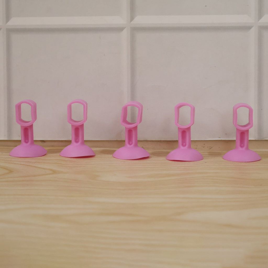 Detail view of silicone door stopper for impact absorption