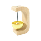 Decorative wooden meditation bell enhancing spiritual space