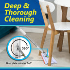 Compact floor mop bucket set ideal for kitchen and office floors