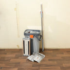 Complete small flat mop bucket cleaning set in use