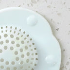 Reusable silicone drain strainer in sink