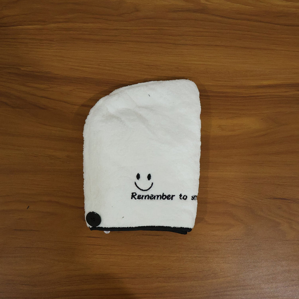 Microfiber hair towel wrap suitable for home and travel use