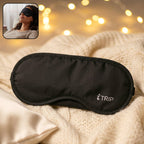 Front view of comfortable padded sleep eye mask