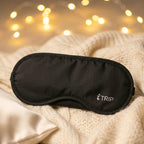 Side view of padded sleep eye mask for comfort