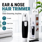 Lifestyle shot of the ear and nose hair trimmer ready for effortless grooming.