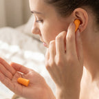 Four pairs of multi-colored soft foam earplugs for effective noise reduction
