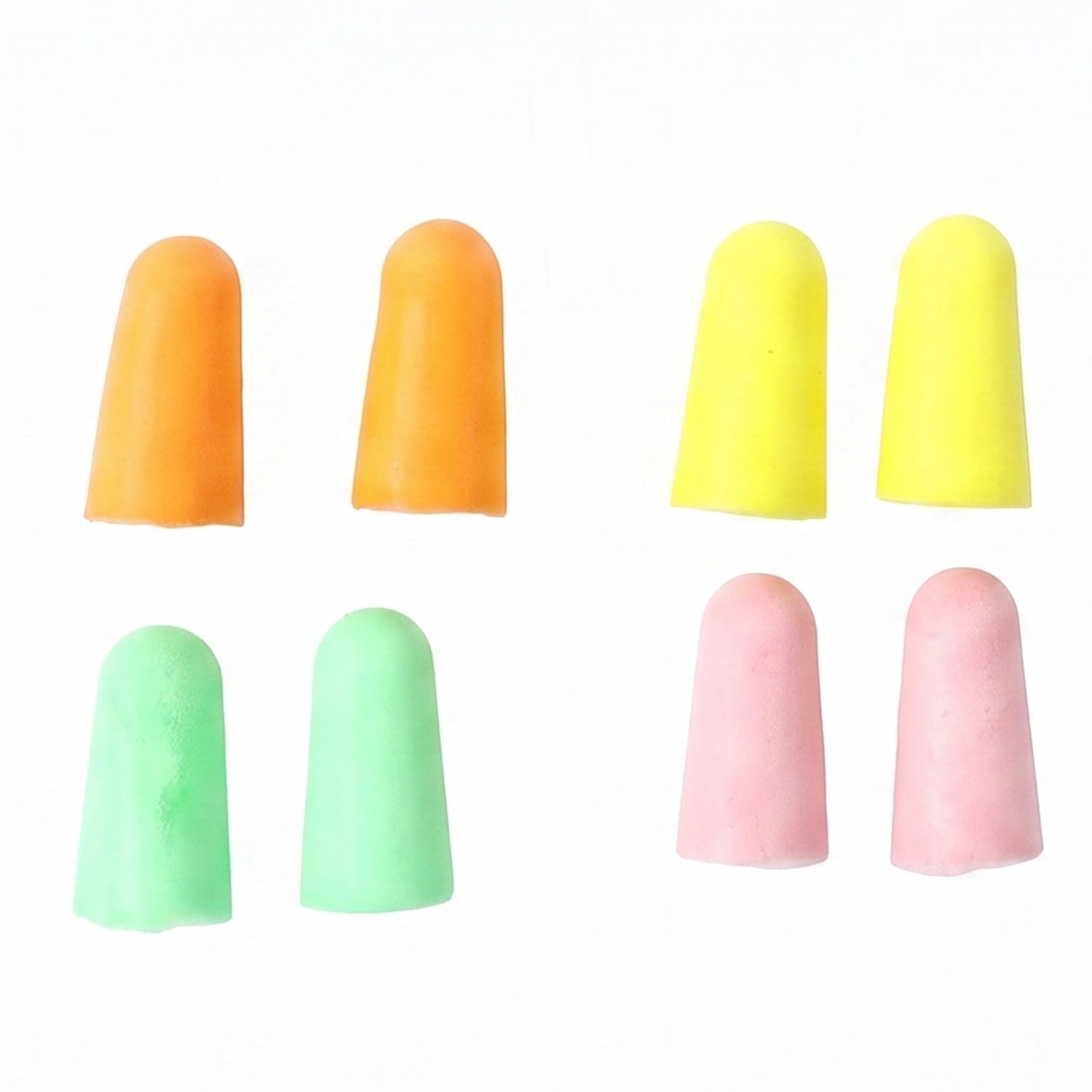 Soft foam earplugs neatly stored in compact portable plastic case