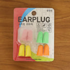 Soft foam earplugs stored in a portable case for cleanliness and organization
