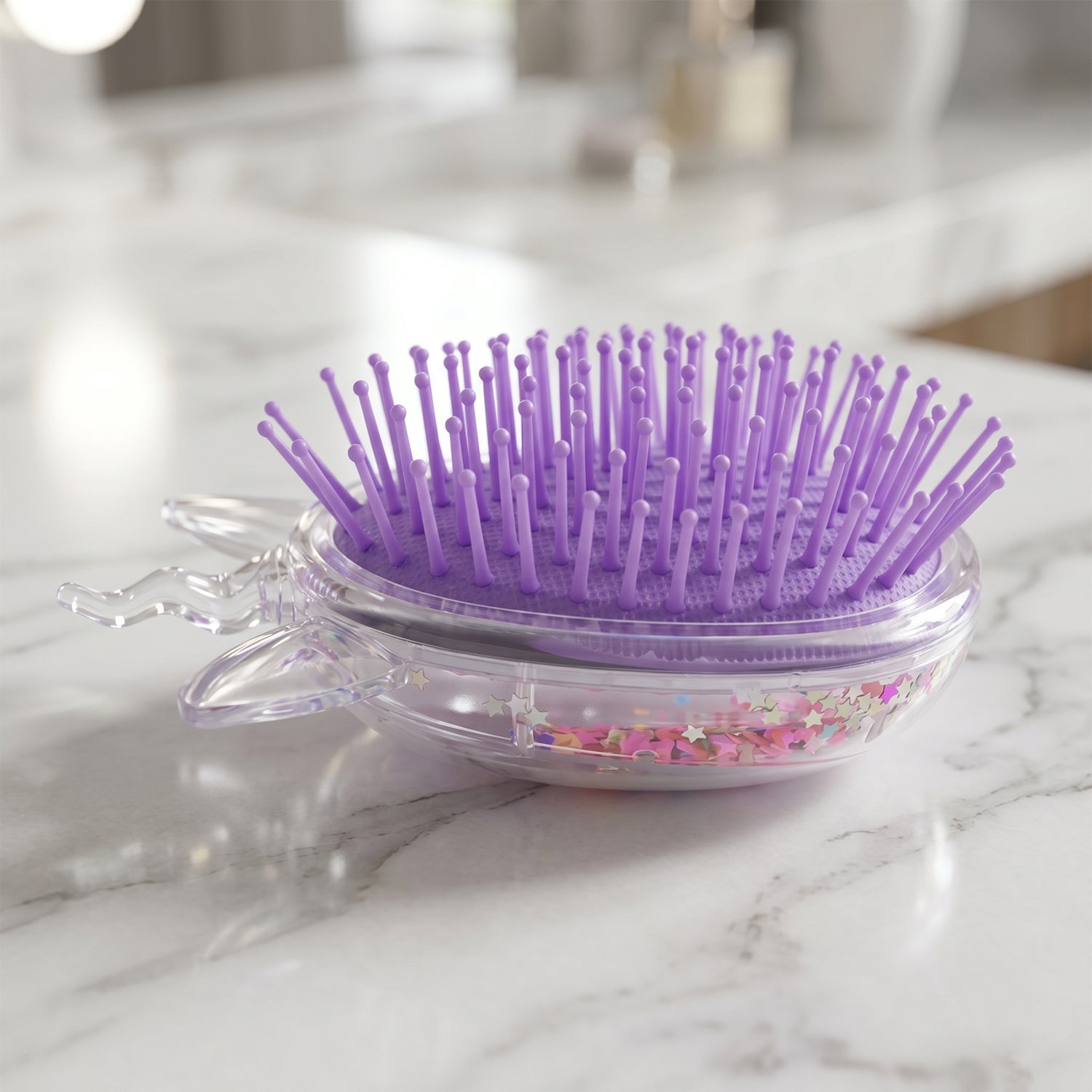 Travel-friendly unicorn hair comb for kids