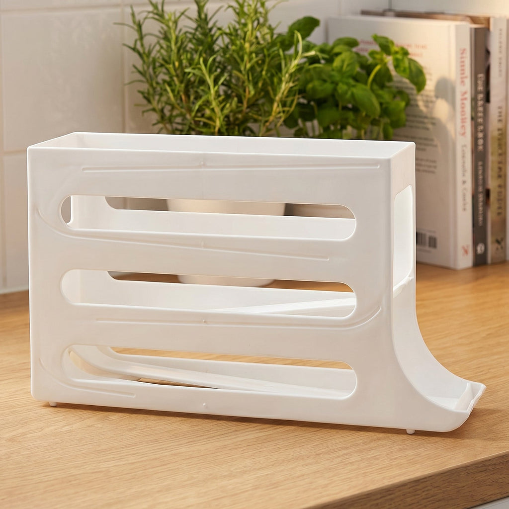 Transparent plastic egg tray box for refrigerator