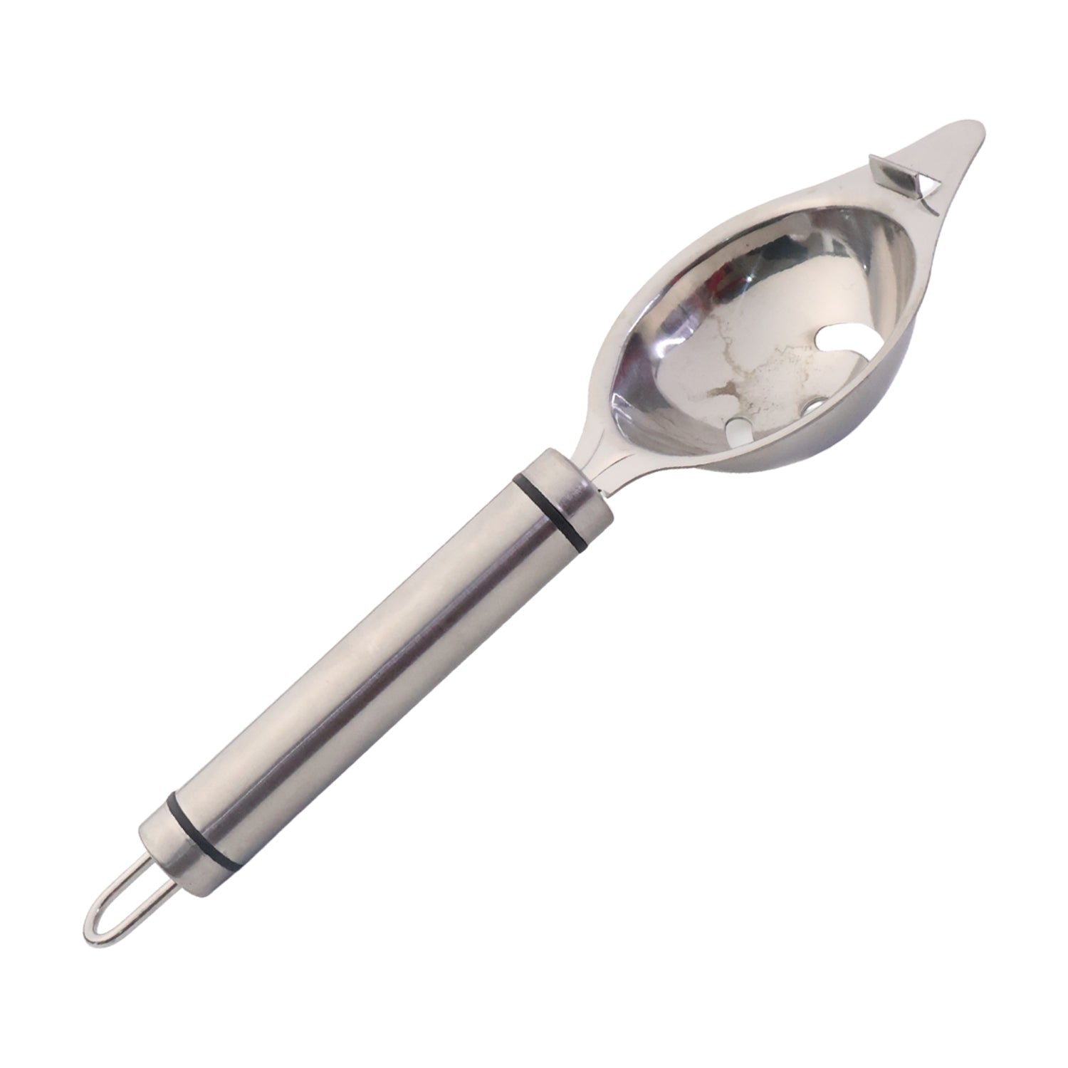 Egg yolk filter made from high-quality stainless steel with precision slots