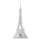 Showpiece night lamp in the shape of the Eiffel Tower with glowing LED lights