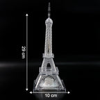 Eiffel Tower shaped LED decorative light illuminating vibrant colors
