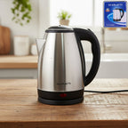 Scarlatti 2L electric kettle with stainless steel finish and fast boiling feature