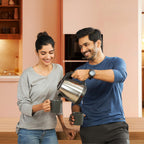 Electric kettle heating water for beverages