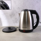Electric kettle boiling water quickly for tea and coffee preparation