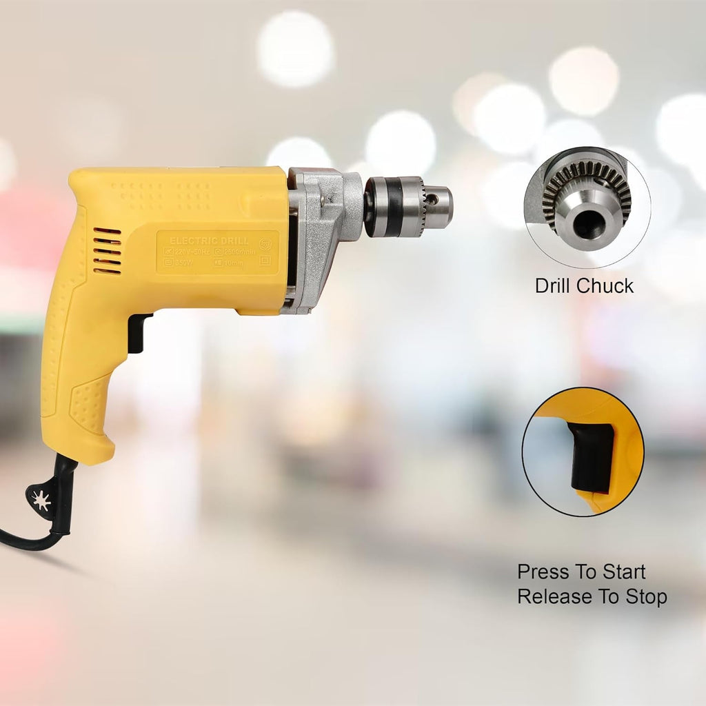 Versatile handheld drilling machine for multiple surfaces