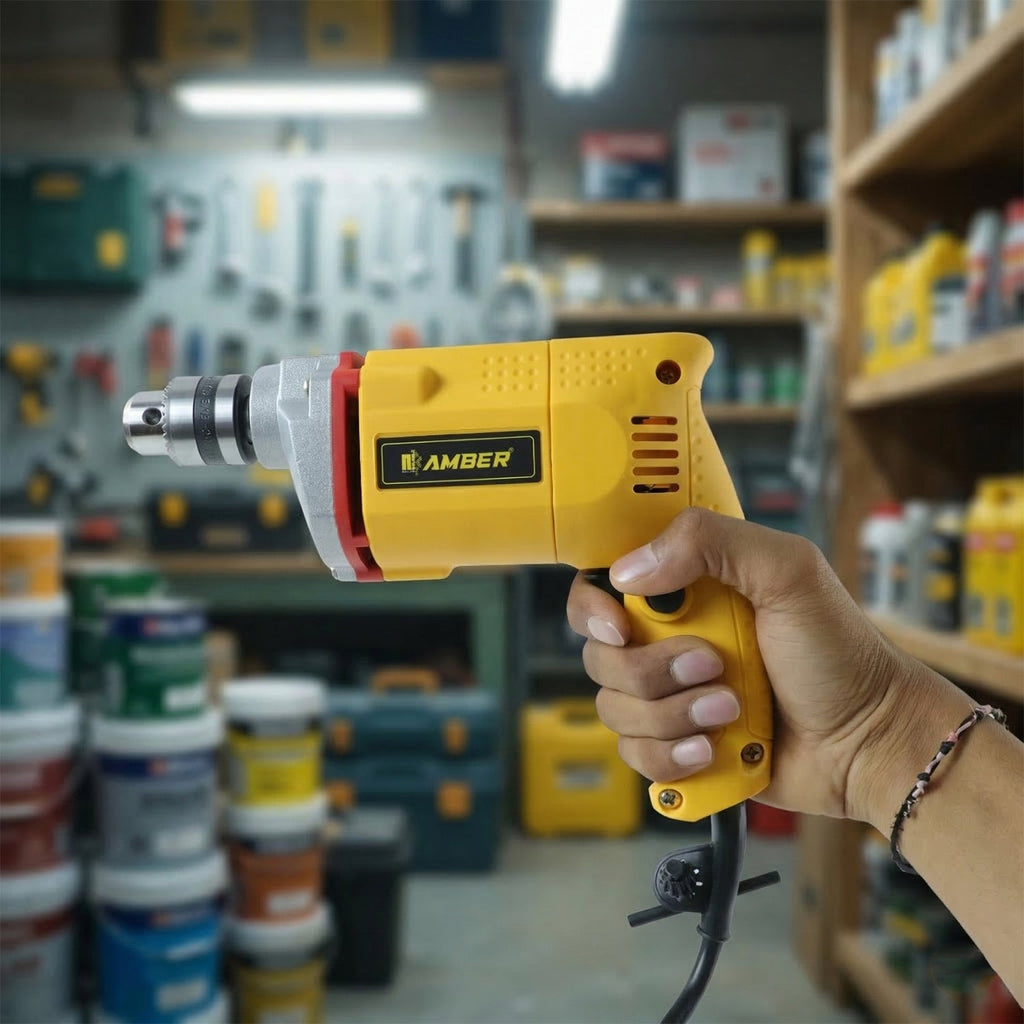 Lightweight portable electric drill for easy handling