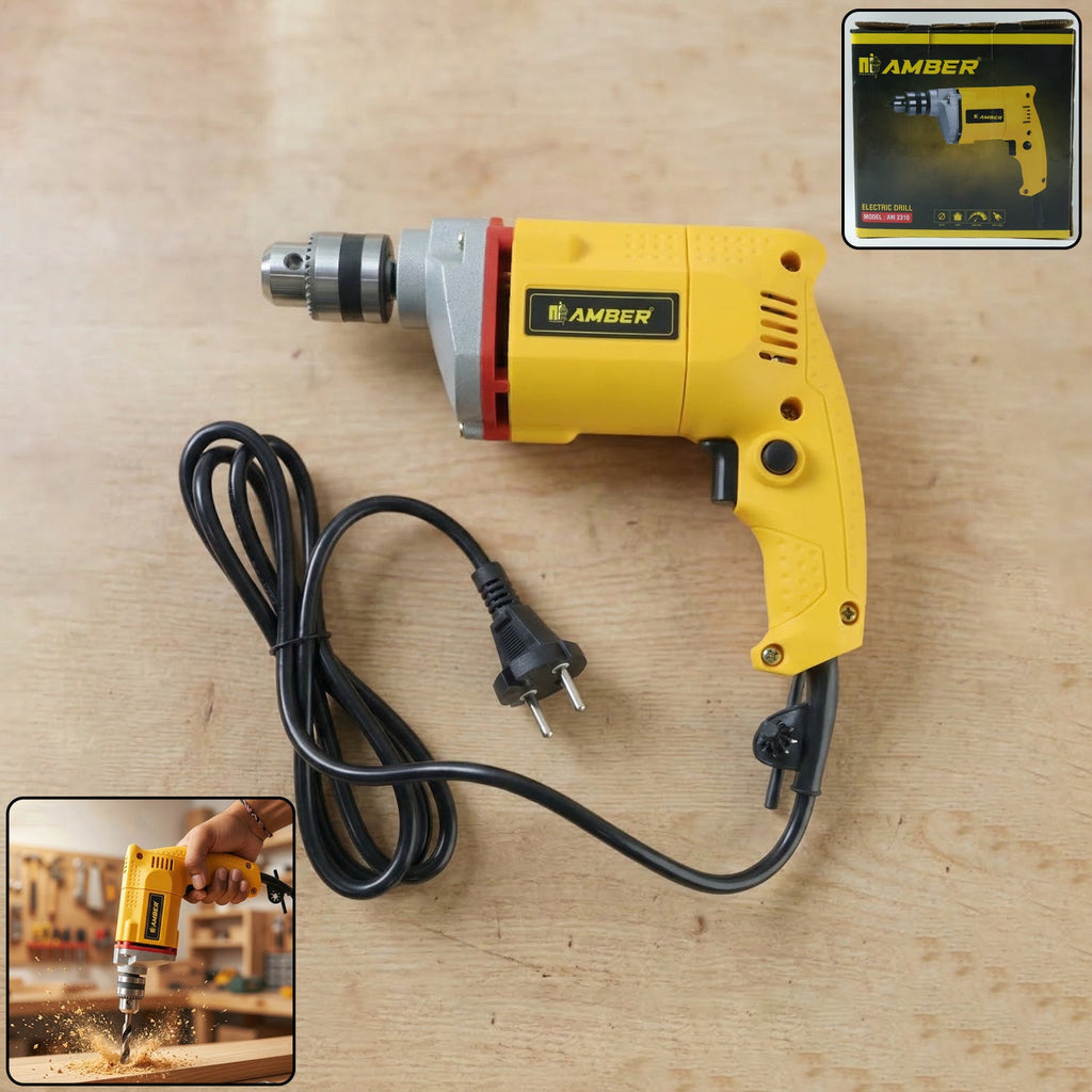 Amber 350W electric drill suitable for home repair and DIY projects