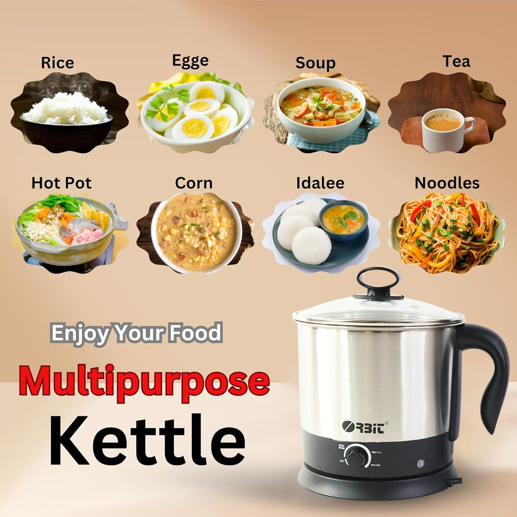 Compact electric steamer for healthy meal preparation