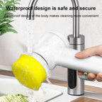 Rotating electric spin brush designed for deep home cleaning tasks