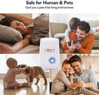 Multiple ultrasonic pest repellers strategically placed in a home for full protection.