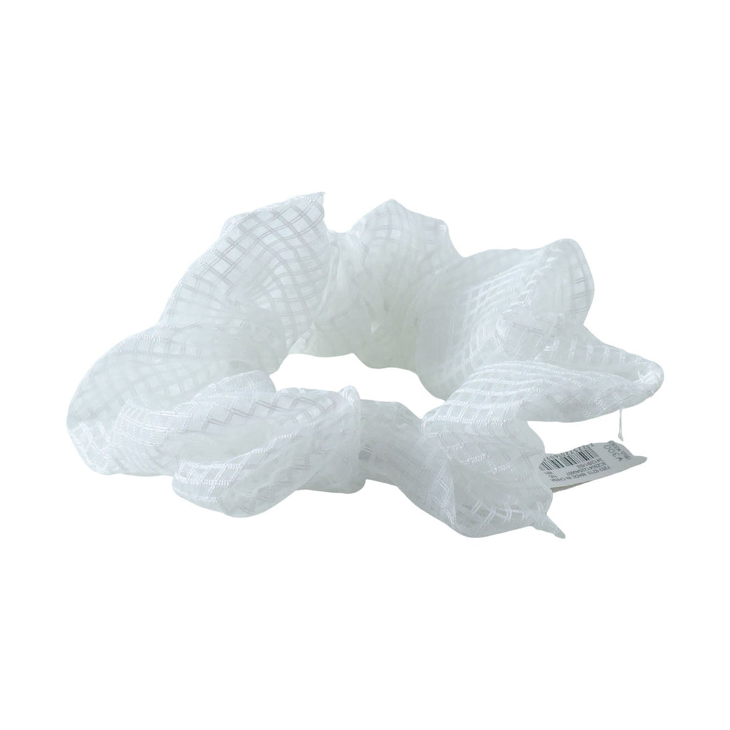 Versatile white fabric hair accessory perfect for casual and office wear