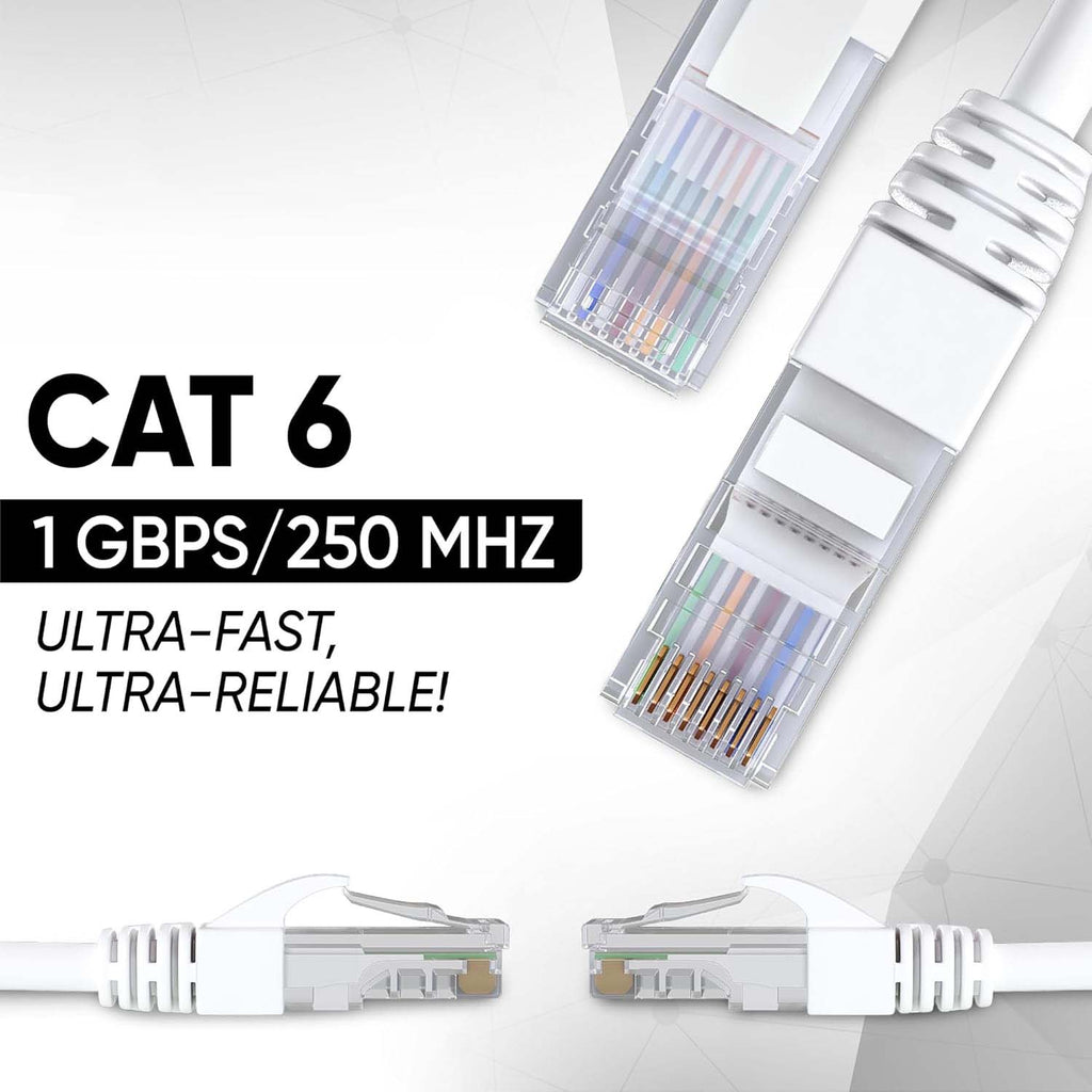 Plug-and-play Ethernet cable 1 meter for PC connectivity