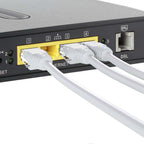 Compact 1 meter network Ethernet cable for desk connections