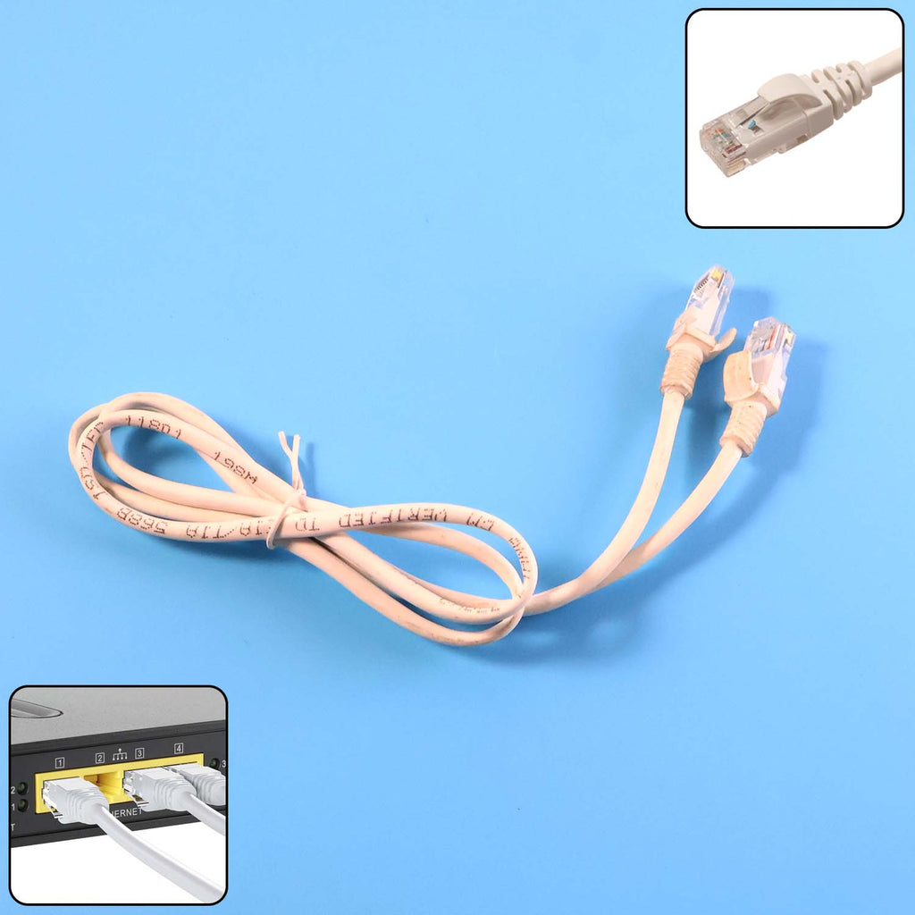 High-speed Ethernet LAN cable 1 meter with RJ45 connectors