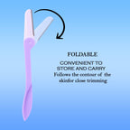 Compact eyebrow razor ideal for fine hair removal on face